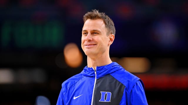 Duke basketball head coach Jon Scheyer